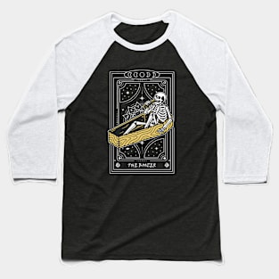 Tarot Card Funny Skeleton The Boozer Baseball T-Shirt